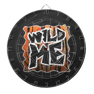 Wild Me Tiger Hot oranje en zwart afdrukken Dartbord