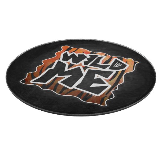 Wild Me Tiger Hot oranje en zwart afdrukken Snijplank (Hoek)