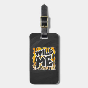 Wild Me Tiger Oranje en zwart Bagagelabel