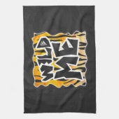 Wild Me Tiger Oranje en zwart Theedoek (Verticaal)