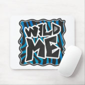 Wild Me Zebra Black en Blue Muismat (Met muis)