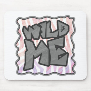 Wild me Zebra Roze en Wit Muismat