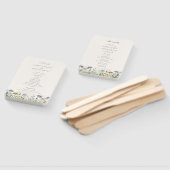 Wild Meadow Bloemen Huwelijksprogramma Handwaaier (Niet-gemonteerd)