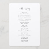 Wild Meadow Bloemen Huwelijksprogramma Programma (Achterkant)