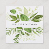 Wild Meadow | Botanisch Vierkante Visitekaartje (Voorkant)