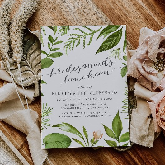 Wild Meadow Bridesservantes Luncheon Invitation