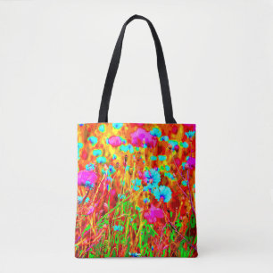 Wild Meadow in Bloom Pop Art Draagtas