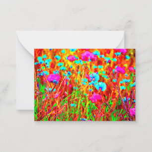 Wild Meadow in Bloom Pop Art Notitiekaartje