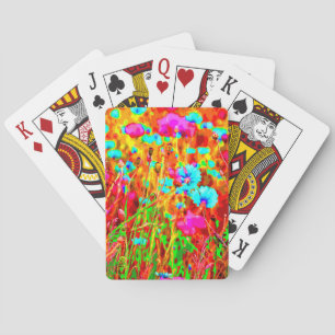 Wild Meadow in Bloom Pop Art Pokerkaarten