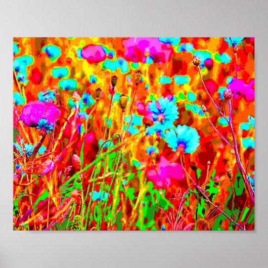 Wild Meadow in Bloom Pop Art Poster (Voorkant)