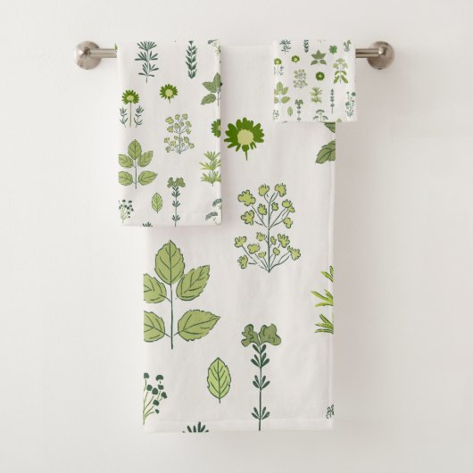 Wild Meadow Kruid Groene Handdoek (Insitu)