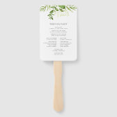 Wild Meadow Trouwprogramma Handwaaier (Achterkant)