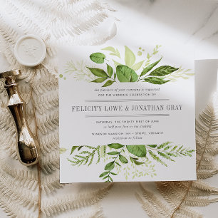 Wild Meadow Wedding Invitation   Vierkant Kaart