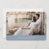 Wild Meadow Wreath Floral Foto Save The Date (Achterkant)