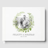 Wild Meadow Wreath | Fotobruiloft Gastenboek (Voorkant)