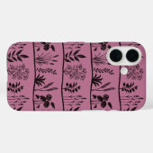 Wild Meadows Minimal Botanical Plants Silhouette Case-Mate iPhone Case (Achterkant (horizontaal))