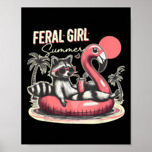 wild meisje zomer grappig meme wild wasbeer zomer poster
