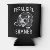 wild meisje zomer opossum blikjeskoeler (Voorkant)