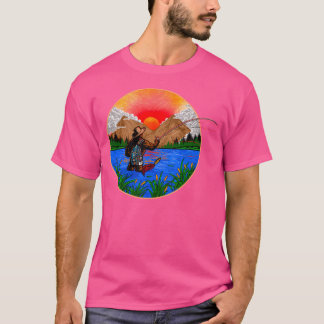 Wild Met Bigfoot Vissen T-shirt
