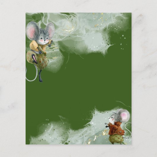 Wild Mice 3rd Birthday Party Invitation (Achterkant)