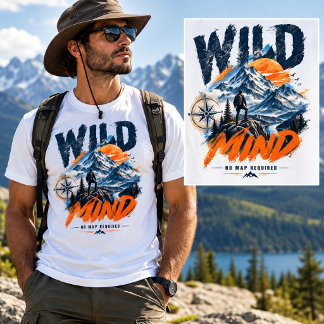 WILD MIND – Avontuur T-Shirt Geen Kaart Vereist
