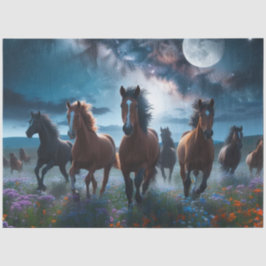 Wild Moon Horses Tissuepapier