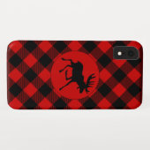 Wild Moose op Red Buffalo Plaid Pattern Case-Mate iPhone Case (Achterkant (horizontaal))
