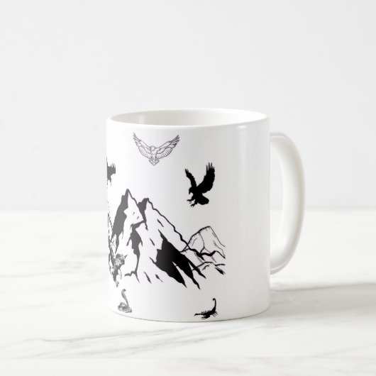 Wild Mountain Adventure Coffee Mug (Devant droit)
