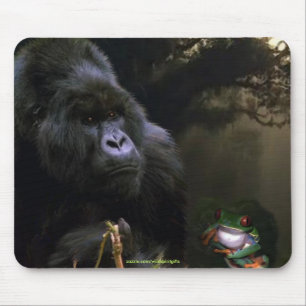 Wild Mountain Gorilla Wildlife-supporter Mousepad Muismat