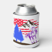 Wild Mountain Horse Galloping Blikjeskoeler (Blikje Voorkant)