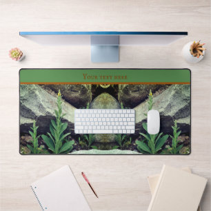 Wild Mullein Flowers onder Rocks Personalized Bureaumat