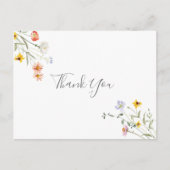 Wild Multicolour Floral Dank u Briefkaart (Voorkant)