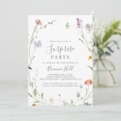 Wild Multicolour Floral Surprise Party Kaart (Staand voorkant)