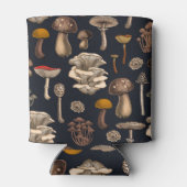 Wild Mushrooms on graphite black Blikjeskoeler (Achterkant)
