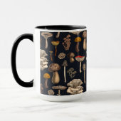 Wild Mushrooms on graphite black Mok (Links)