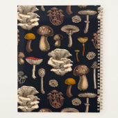 Wild Mushrooms on graphite black Planner (Achterkant)