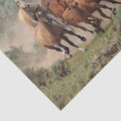 Wild Mustang Herd Tissuepapier (Detail)