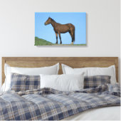 Wild Mustang Horse Canvas Afdruk (Insitu (Slaapkamer))