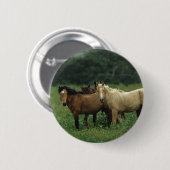 Wild Mustang Horses 4 Ronde Button 5,7 Cm (Voorkant /achterkant)