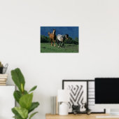Wild Mustang Horses Poster (Thuiskantoor)