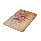 Wild Mustang Horses Stampede Waterverf Badmat (Gekanteld)