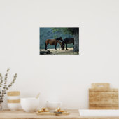 Wild Mustang Mare & Foal Poster (Keuken)