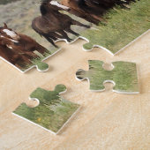 Wild Mustang Puzzle met Gift Box Legpuzzel (Zijkant)