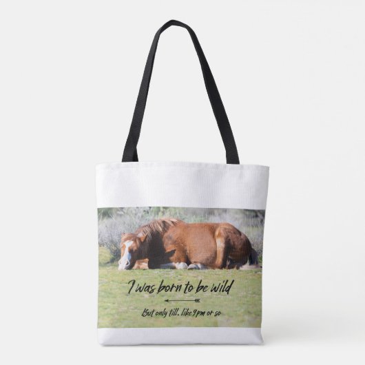Wild Mustangs Forever Canvas tas (Achterkant)