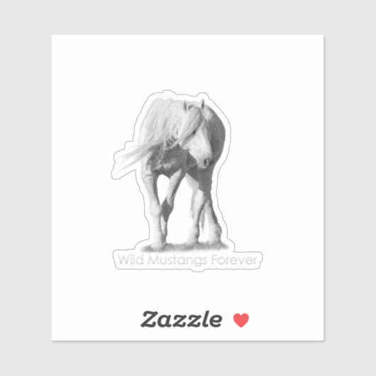 Wild Mustangs Forever Sticker (Vel)