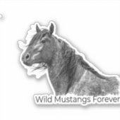 Wild Mustangs Forever Sticker (Voorkant)