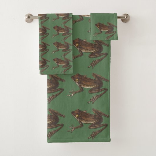 Wild Nature Art Reptile Grenouille serviettes (En situation)