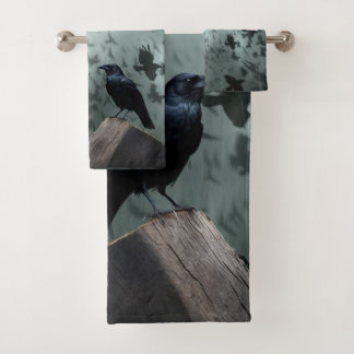 Wild Nature Bird Crows and Ravens Bad Handdoek