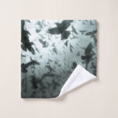 Wild Nature Bird Crows and Ravens Bad Handdoek (Wasdoekje)