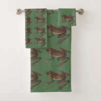 Wild Natuur Art Reptiel Kikker Handdoeken